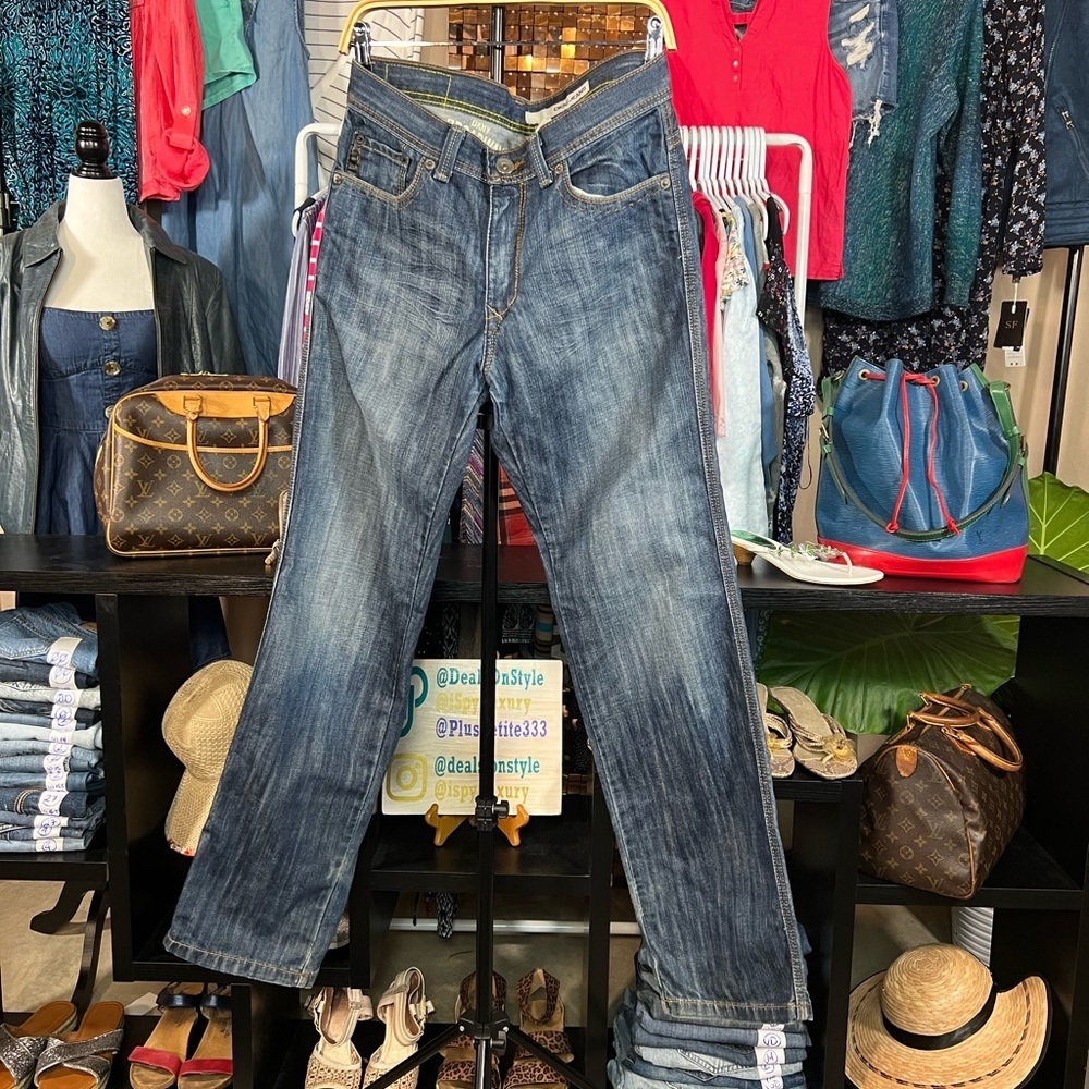 DKNY Navy Blue Denim Straight Leg Size 30 x 32 mens dept